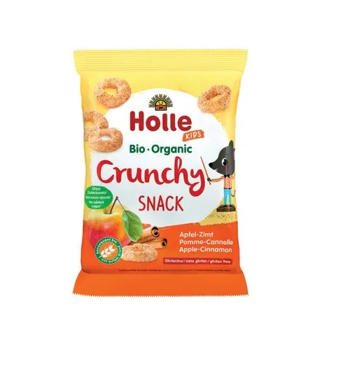 Holle Õuna- ja kaneelikrõpsud, mahe 4x25g (1pakk-2,30eur) 3+aastasele