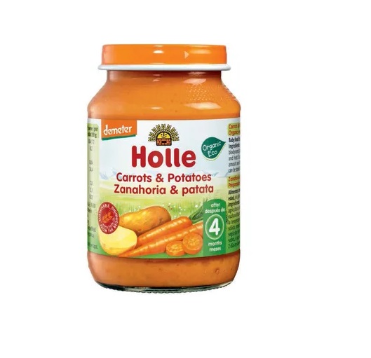 Porgandipüree kartuliga imikutele alates 5. kuust, biodünaamiline 3x190g  (1purk-1,65eur)