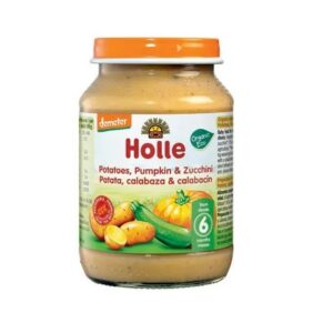 Holle suvikõrvitsa-, kõrvitsa- ja kartulipüree 3x190g 6.kuust (1purk-1,75eur)