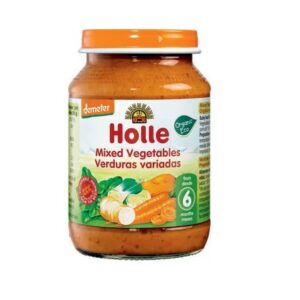 Holle Biodünaamiline köögiviljapüree imikutele alates 6. elukuust 3x190g 6.kuust (1purk-1,75eur) Mixed Vegetables