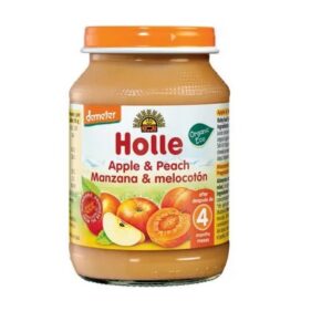 Holle õuna-virsikupüree 3x190g 4.kuust(1purk-1,65eur)