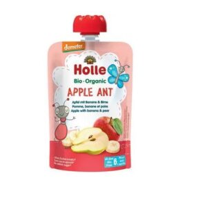Holle  Õuna-, banaani- ja pirnipüree APPLE SIPELGAS, imikutele alates 6. elukuust, biodünaamiline  6×100 g (1tuub-1,69eur)