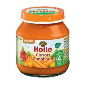 Porgandipüree imikutele alates 4. kuust, biodünaamiline 3x125g Holle (1purk-1,39eur)