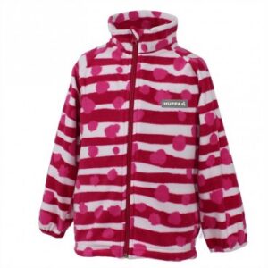 Huppa fliisjakk 1501BASE BERRIE 63363-fuksia mustriga VALI SUURUS!!! (74-122cm)
