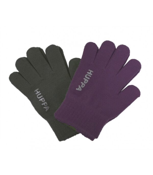 HUPPA 2 in1 kootud kindad LEVI2 82050002-00173 N3 tumehall+lilla