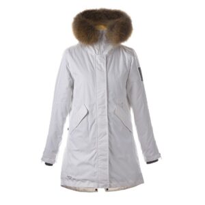 PARKA VIVIAN 1 naistele 12498120 200G SOOJUSTUS 00020-valge HUPPA naturaalse karvaga