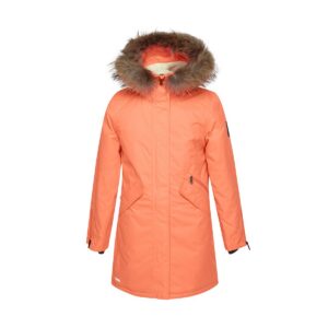 PARKA VIVIAN 1 naistele 12498120 200G SOOJUSTUS 00049-neoon korall HUPPA naturaalse karvaga