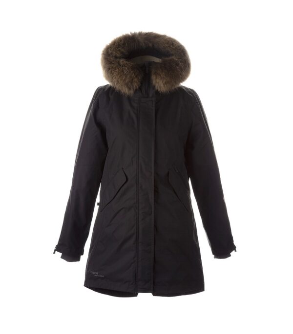 PARKA VIVIAN 1 naistele  12498120 200G SOOJUSTUS 0018-tumehall HUPPA Naturaalse karvaga
