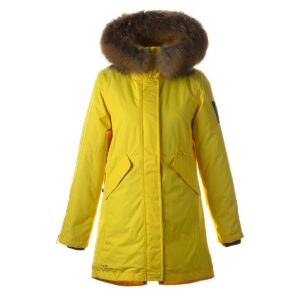 PARKA VIVIAN 1 naistele 12498120 200G SOOJUSTUS 70002-kollane HUPPA naturaalse karvaga