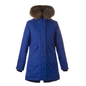 PARKA VIVIAN 1 naistele 12498120 200G SOOJUSTUS 70035-sinine HUPPA naturaalse karvaga