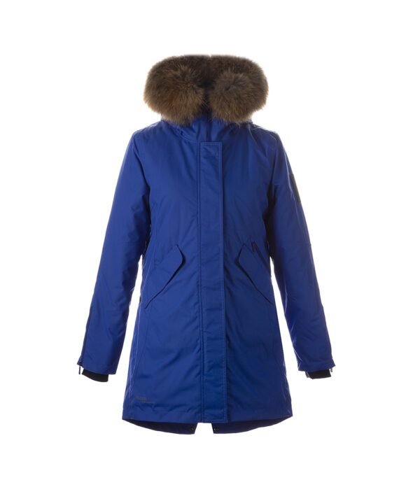 PARKA VIVIAN 1 naistele 12498120 200G SOOJUSTUS 70035-sinine HUPPA naturaalse karvaga