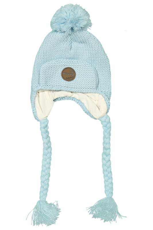 Kootud beebimüts ULLY 8358AW13 S 046-HELESININE HUPPA