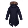 PARKA VIVIAN 1 tüdrukule 12490120 200G SOOJUSTUS 00009-must HUPPA naturaalse karvaga – pilt 2