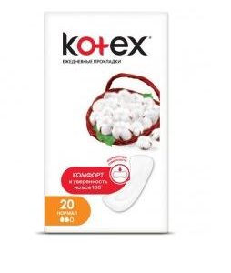Kotex Comfort Normal pesukaitsmed  20tk