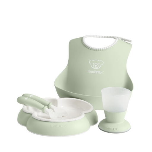 BABYBJÖRN Nõude komplekt Powder green