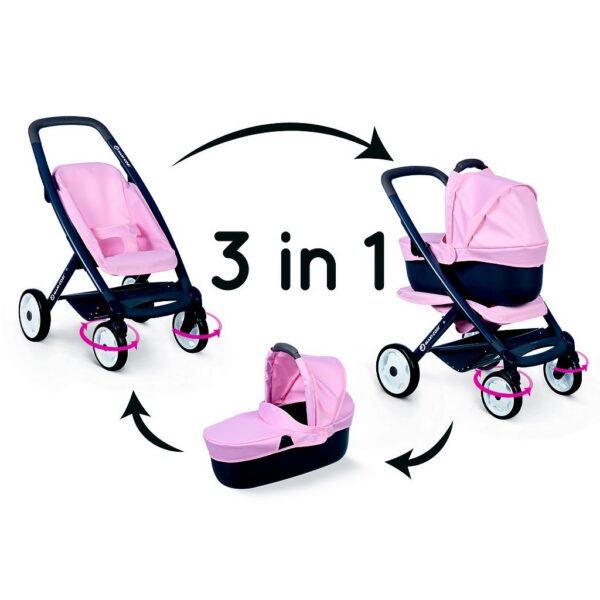 Smoby Maxi-Cosi Combi nukuvankri komplekt roosa