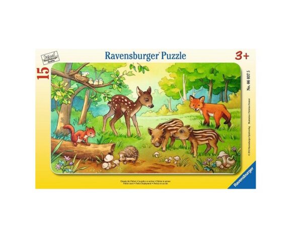 Ravensburger väike plaatpusle 15-osaline Metsloomakesed