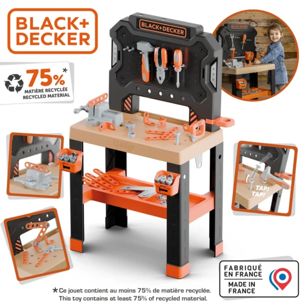 Smoby B&D Bricolo töölaud 78tk