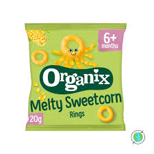Organix orgaanilised krõbedad maisirõngad 2x20g 7.kuust (1pakk-1,60eur)