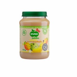 OVKO ÖKO beebitoit õuna, banaani ja aprikoosidega  2x190g 4+kuust (1purk-1,95eur)