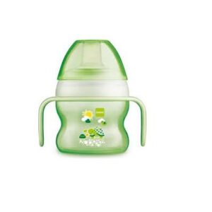 MAM Starter Cup 150ml joogitass sangadega 4+kuud alates,tilkumiskindel,roheline kilpkonnadega