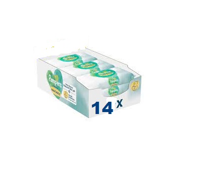 Pampers Harmonie New Baby Niisked Beebisalvrätid, 46tkx14pk=644 Niisket Salvrätikut