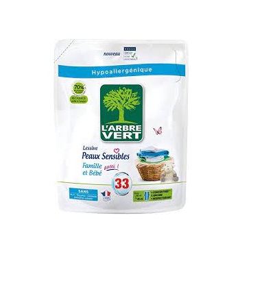 Larbre Vert pesugeel täitepakk Sensitive 1,5 l , 33