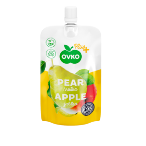 OVKO Plus+ beebitoit  pirni ja õunapüree 2x120g 6+kuust (1tuub-1,45eur)