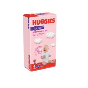 Huggies püksmähkmed Pants 4 Girl Boy 9-14kg 52tk