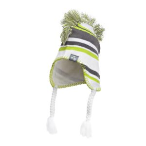 Kootud müts JENA 8376AW14 920-valge/hall/laim S(47-49cm) Huppa