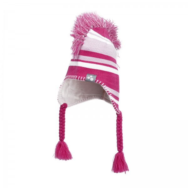 Kootud müts JENA 8376AW14 963-fuksia/roosa/Valge S(47-49cm) Huppa