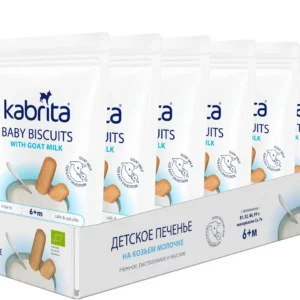 Kabrita kitsepiima küpsised lastele, 6 kuud, 6×115 g (1pakk-3,25eur)