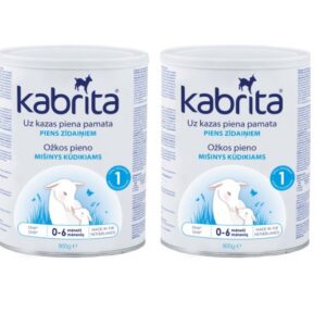 Kitsepiimal põhinev, kergelt seeduv piimasegu KABRITA1 0 kuni 6 kuud 2x800g (1purk-47,85eur)