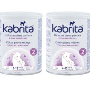 Kitsepiimal põhinev, kergelt seeduv piimasegu KABRITA2 6 kuni 12 kuud 2x800g (1purk-47,85eur)