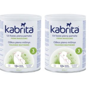 Kitsepiimal põhinev, kergelt seeduv piimasegu KABRITA3 lastele alates 12+kuu vanusest 2x800g (1pakk-47,85eur)
