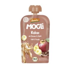 Mogli Kakao-, banaani- ja õunapüree, biodünaamiline 100g 1+aastasele