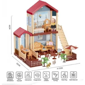 Dream House Nukumaja mööbli ja nukkudega 92-osaline  3+aastasele 556-20