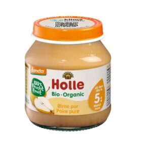 Holle pirnipüree 3x125g 5. elukuust, biodünaamiline (1purk-1,50eur)