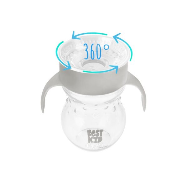 AKUKU 360 harjutustass 270ML sangadega 9+kuud Best Kid Ever