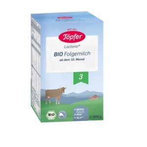 Töpfer LACTANA BIO 3 piimasegu imikutele alates 10. elukuust, ökoloogiline 600g