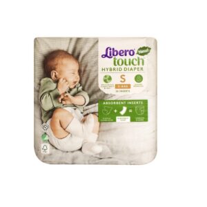 Libero Touch Hybrid korduvasutatava riidestmähkme sisupadjad 26 tk S suurus 3-8kg