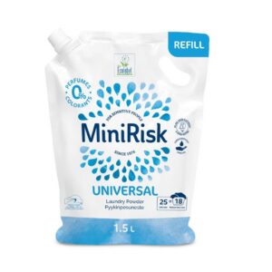 Pesugeel Universal 25 pesukorda, MINIRISK, 1500ml