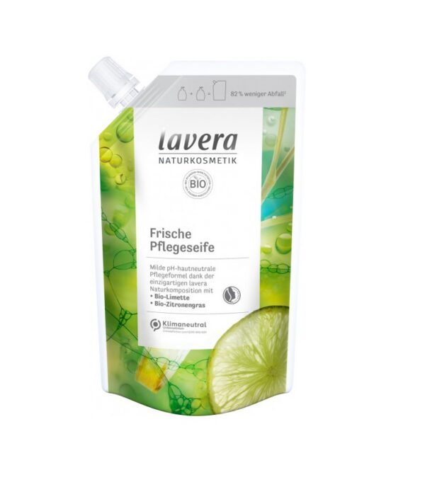 Lavera vedelseep laimi ja sidrunheinaga 500ml täitepakk