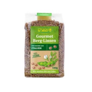 Pruunid läätsed, ökoloogiline 500g Rapunzel