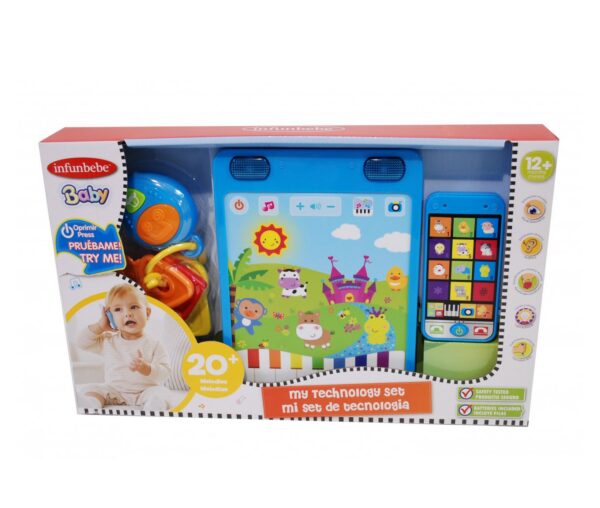 Infunbebe beebikomplekt 3-osaline,telefon,tahvelarvuti,autovõtmed 12+kuud