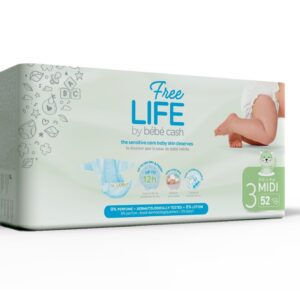 Lastemähe Baby Midi nr.3 4-9kg Freelife 52tk Bebecash