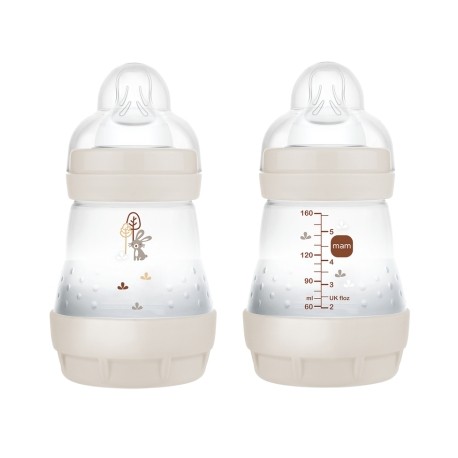 MAM ULTIVENT 80% Anti-Colic  LUTIPUDEL 160ML 0+KUUD Beez jämku puu all 1tk