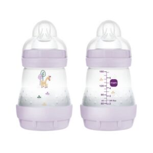 MAM ULTIVENT 80% Anti-Colic  LUTIPUDEL 160ML 0+KUUD Õrnlilla kitseke1tk