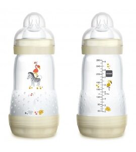 MAM ULTIVENT 80% Anti-Colic LUTIPUDEL 260ML 0+KUUD Valge Sebra tuukaniga 1pudel
