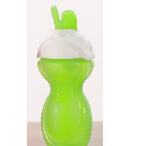 Munchkin Flip Straw Cup 296ml 12+kuud kõrrega joogitops Laimi